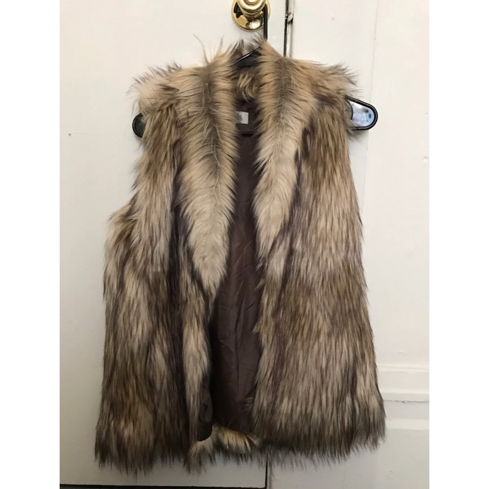 Faux fur vest